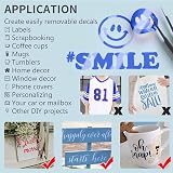 Lya Vinyl Navy Blue Permanent Vinyl Roll 12x4ft for Cricut & Silhouette view 4