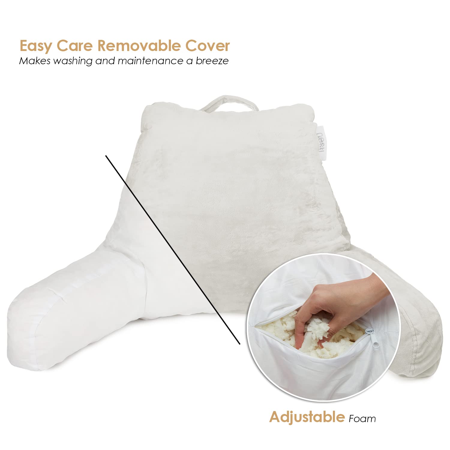 Nestl Reading Pillow for Kids, Small Bed Pillow, Back Pillow for