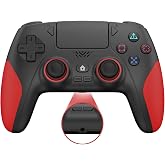 IWGAME Wireless Controller for PS-5/PC, Hall Effect Joysticks &amp; Triggers Gaming Controller with Programmable/Remap/Turbo/LED Light Functions, Dual Vibration,3.5MM Headphone Jack,Black
