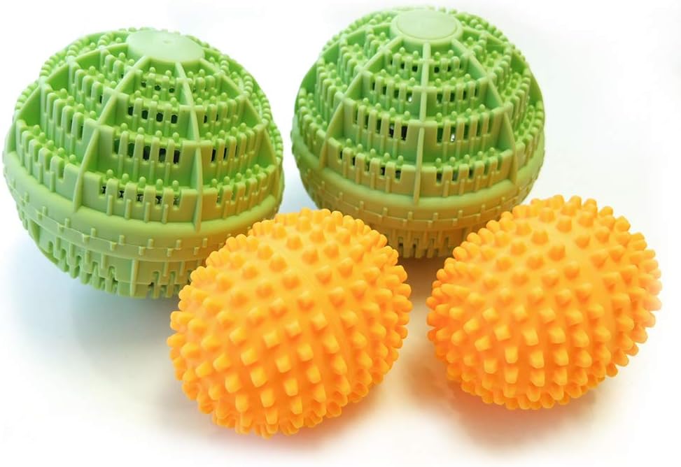 HC Handel 936195 Washing and Drying Space Balls Set of 4 – Clean and Soft without chemicals