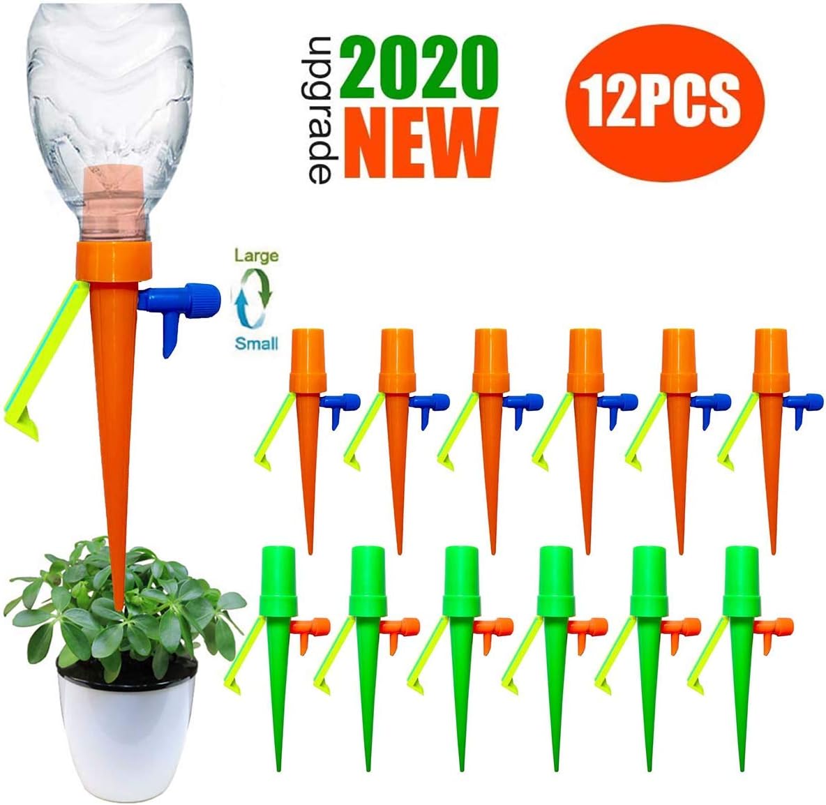 Automatic irrigation equipment for aquatic plants for drip irrigation system, Plant Waterer with Slow Release Control Valve, Adjustable Water Volume Drip System for Home and Vacation Plant Watering : Garden & Outdoor