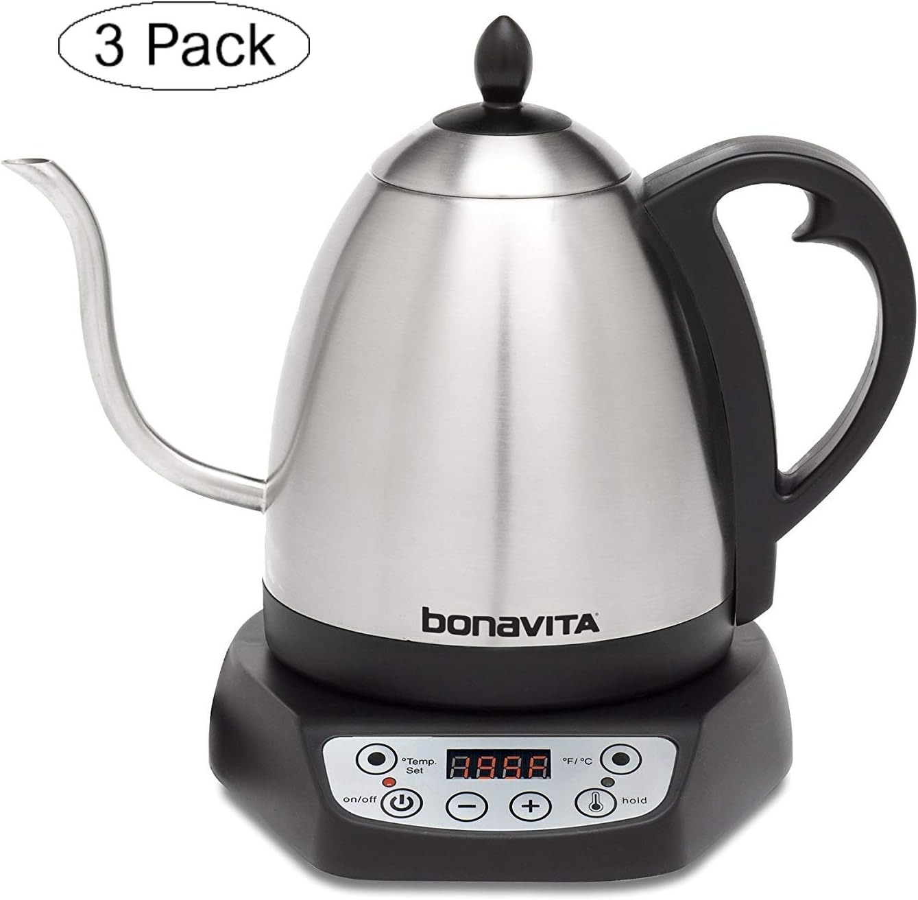 Bonavita BV382510V 1.0L Digital Variable Temperature Gooseneck Kettle (Thrее Расk)