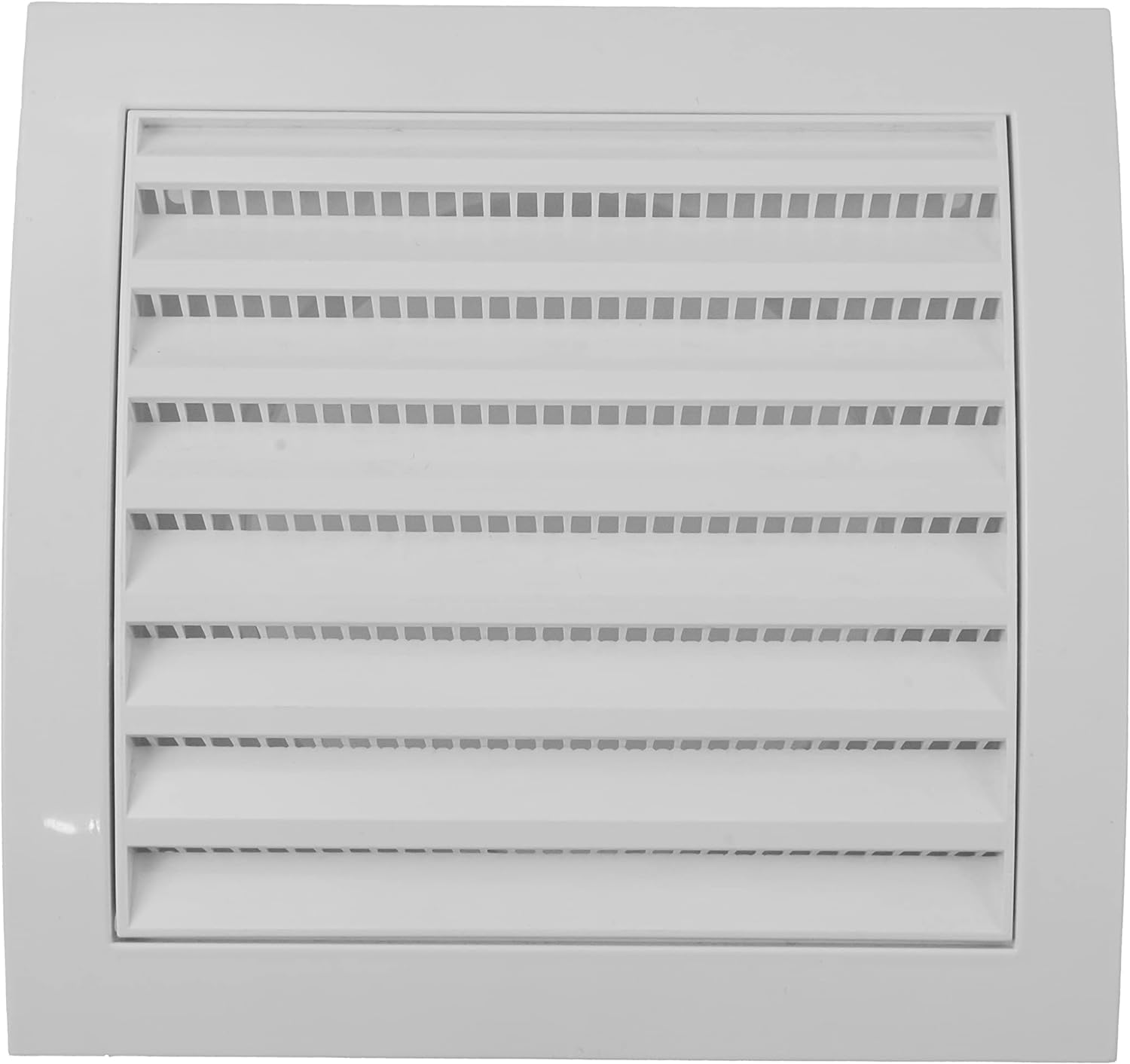 Vent Systems Ø100 mm / 4" Inch - White Air Vent Plastic Cover - Louvered Outdoor Opening Flap Vent Built - in Pest Guard Screen HVAC for Home Improvement