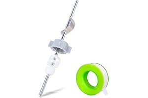 FullMayPro Lavatory Pop-Up Center Piece Assembly,Pop-Up Drain Repair Kit,Fits Most Popular Brands,Replacement Bathroom Sink Pivot Rod,15MM Ball, Chrome（1PC）