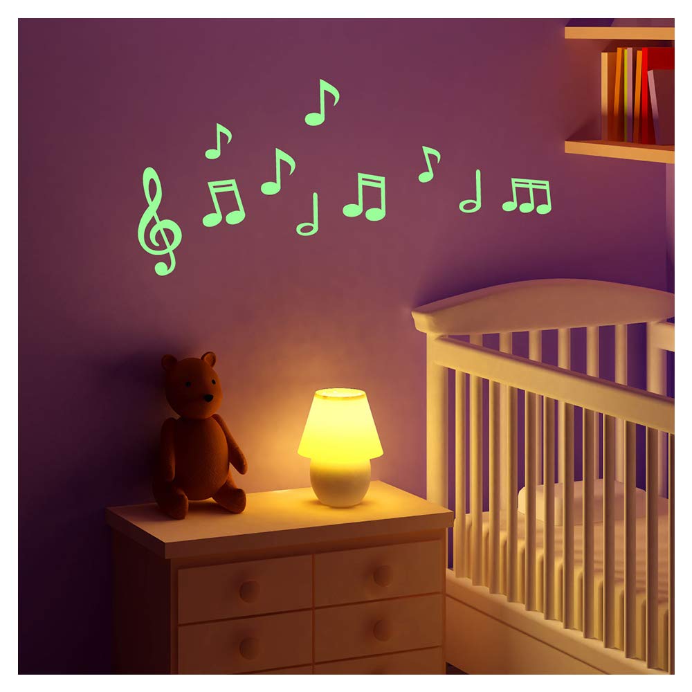 Glow in The Dark Wall Sticker Music Notes - 25 x 35cm