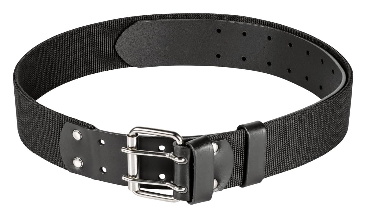 Bahco Unisex 4750-hdlb-1 Heavy-duty 4750 HDLB 1 Heavy Duty Leather Belt, Black, Fits waist 28 to 50 UK