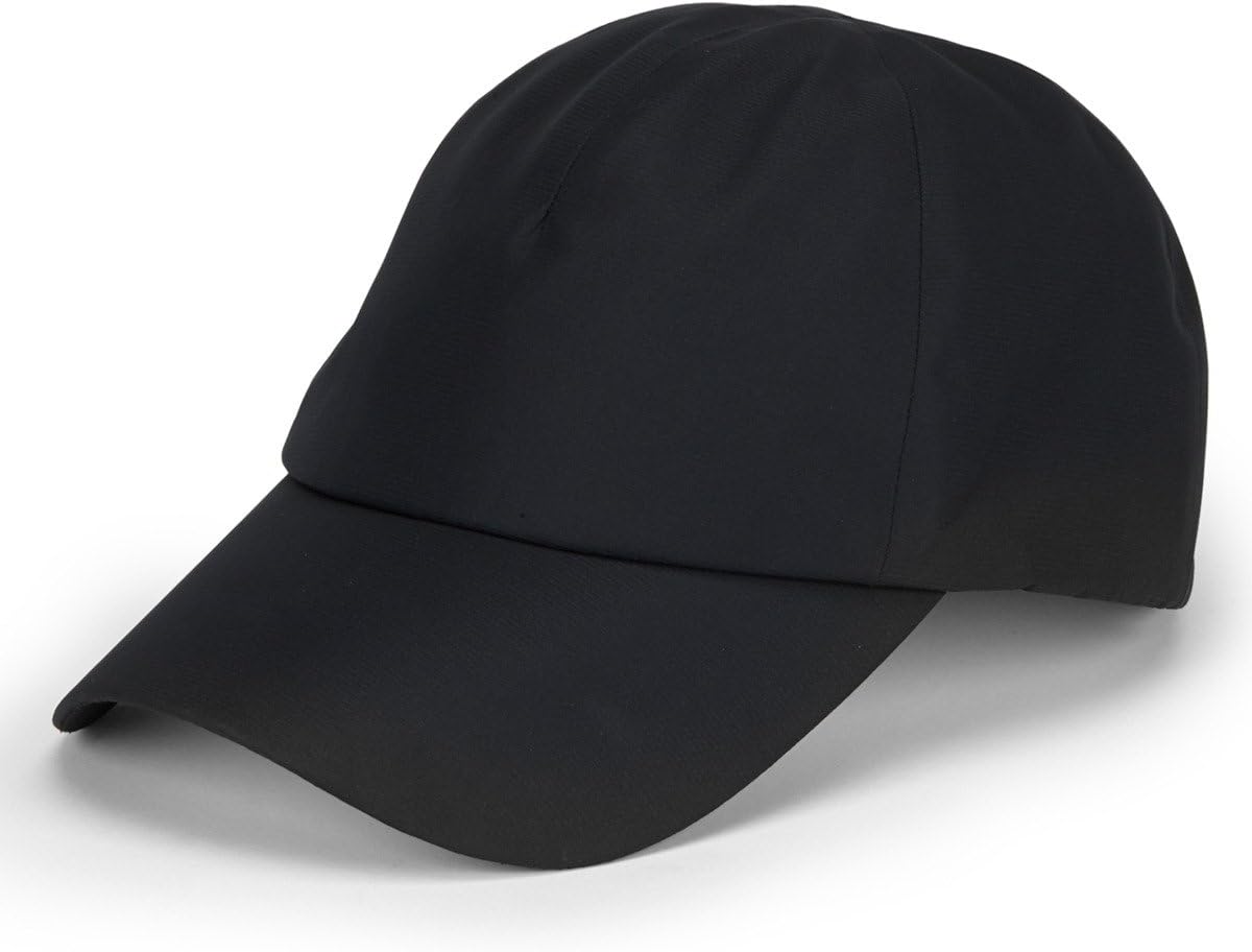 Hall of Fame 2228 5 1/2-Panel All-Weather Performance Cap Unisex Adult Nylon One Size Black