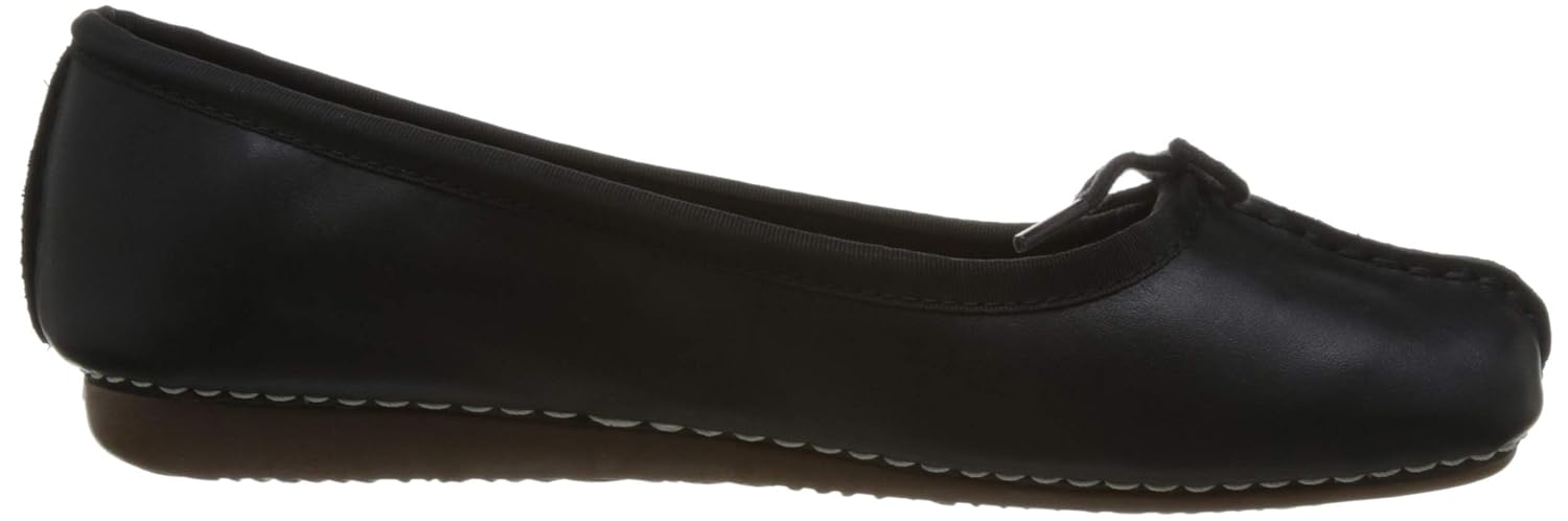 clarks women's freckle ice leather ballet flats