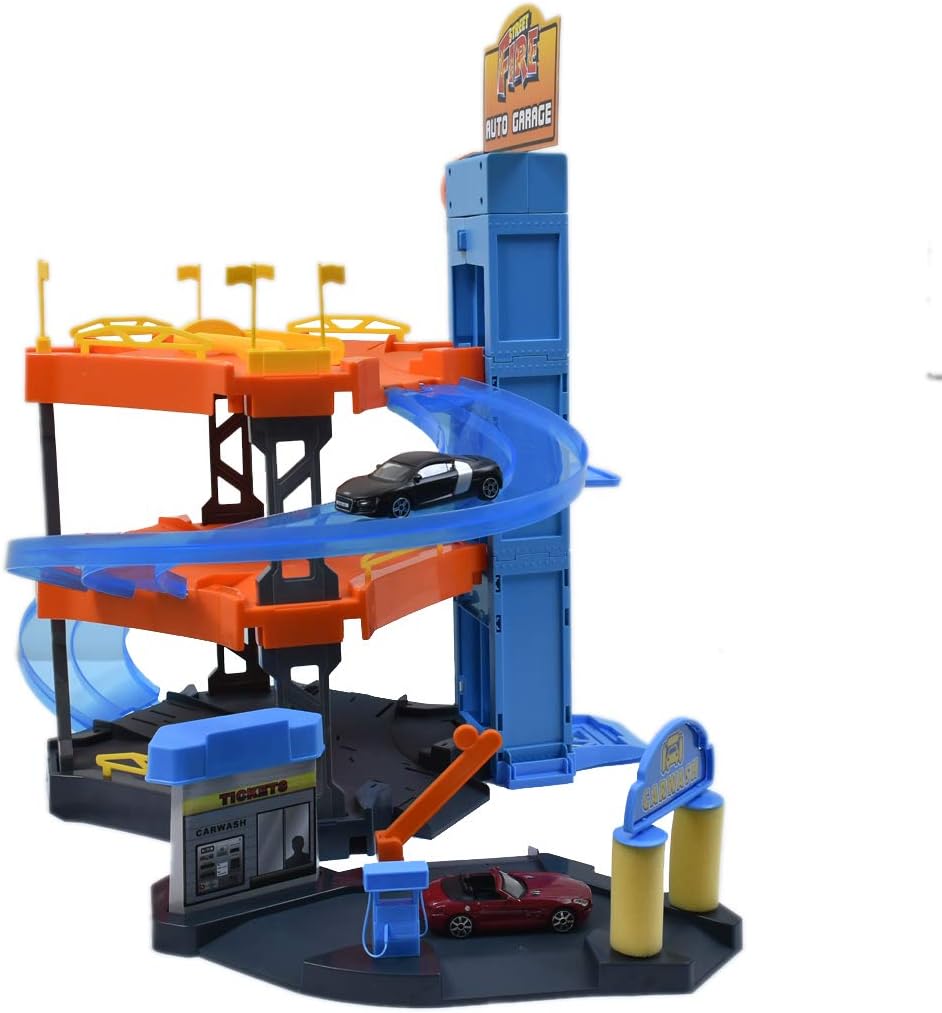 Bburago 15630361 Car Garage Play Set including 2 Cars, Medium - Image 4
