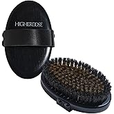 HigherDOSE Copper Dry Brush for Lymphatic Drainage Boost, Body Exfoliator | Ion-Charged Body Brush, Daily Use Exfoliating Body Scrubber to Boost Circulation for Glowing Skin, Cellulite Massage Tool
