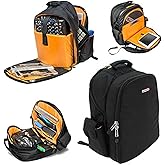 JetPack Prime DJ Backpack for DVS, Mobile, or Club Gigs, Bag Carry Mixers S9, 62, etc., Laptop, Stand, Tablet, Headphone, Vinyl Records, USB Mobile Devices, Needle Case, Cables, Microphone & More