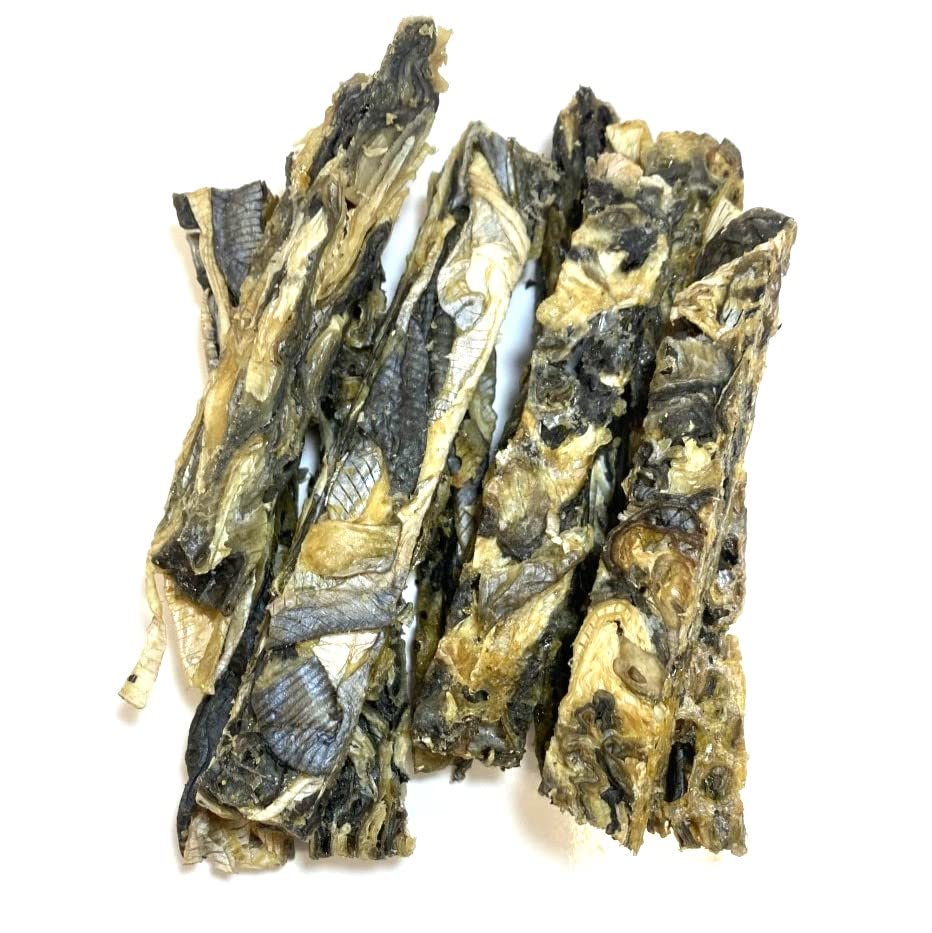 Dried Fish Fingers 500g 100% Natural 100% Fish Skin Dog Treats Chews Hypo-Allergenic Grain Free Gluten Free SMDF