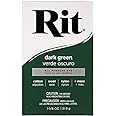 All Purpose Concentrated Rit Dye Powder Single Pack for Clothing, Décor, and Crafts – Dark Green