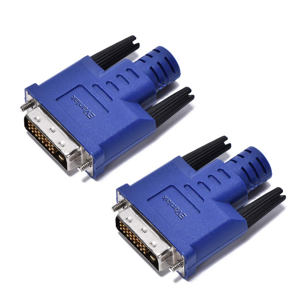 EVanlak DVI Dummy Plug Functionally Stable Dummy Plug Headless Ghost Virtual Display RGB Monitor Headless Display Emulator Operating System Boot/Load Resolutions 1920x1080@60hz up to2560x1600@60Hz 2P