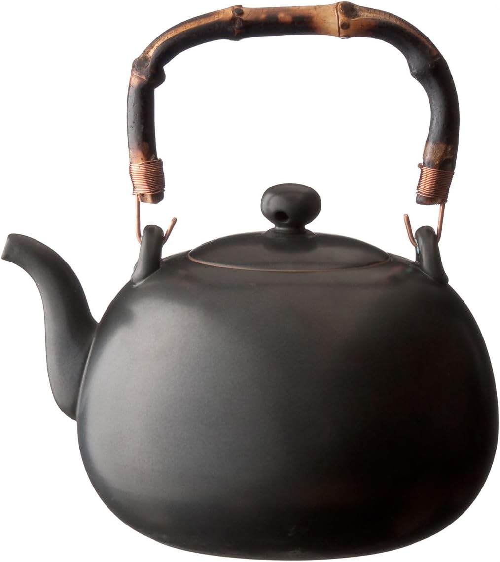 Large Ceramic Tea Kettle Handmade (black) Teakettles Teapots