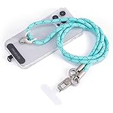 project-cb Phone Lanyard×1,Phone Tether Tab×2, Crossbody Cell Phone Lanyard,Rope Lanyard,Universal Adjustable Phone Strap(Verdant-S)