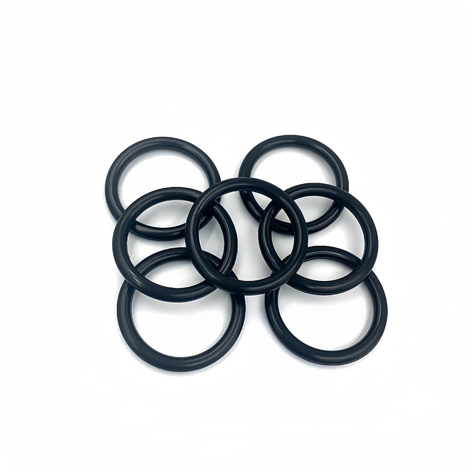 Boxonly 50 PCS O Rings Nitrile Rubber Round O-Rings Seal Grommets 28mm OD 26mm ID 1mm Width Metric Sealing Washer O-Ring Gasket Black