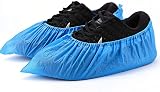 HOT BARGAINS Disposable Shoes Covers 500 Pack Waterproof Non Slip One Size view 2