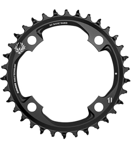 新品SRAM 10速対応 38T PCD104 チェーンリング &バッシュガード Amazon.com : SRAM Eagle X-SYNC 2 38T Steel Chainring 104 BCD for
