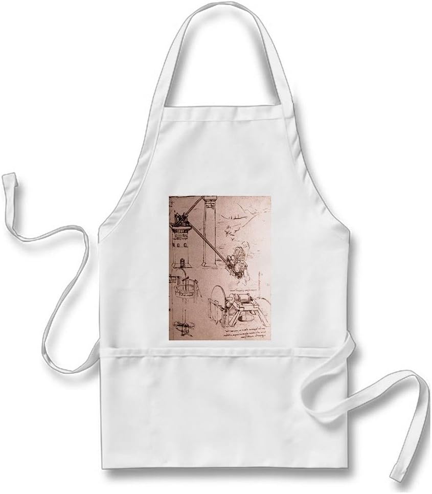 Various hydraulic machines Vintage Apron Paint Designer