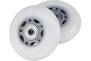 Razor RipStik Caster Board Replacement Wheel Set, Silver-Gray/White