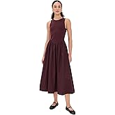 MOON RIVER Women's Mixed-Media Midi Dress