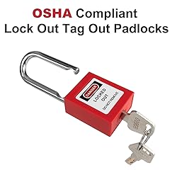 Anskyloe Lockout Tagout Locks-2 Red Safety Padlock