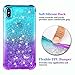 Ruky for Xs Max/Xs Max Glitter Case, Gradient Quicksand Series Bling Flowing Liquid Floating Soft TPU Bumper Cushion Protective Girls Women Phone Case for Xs Max (Aqua)