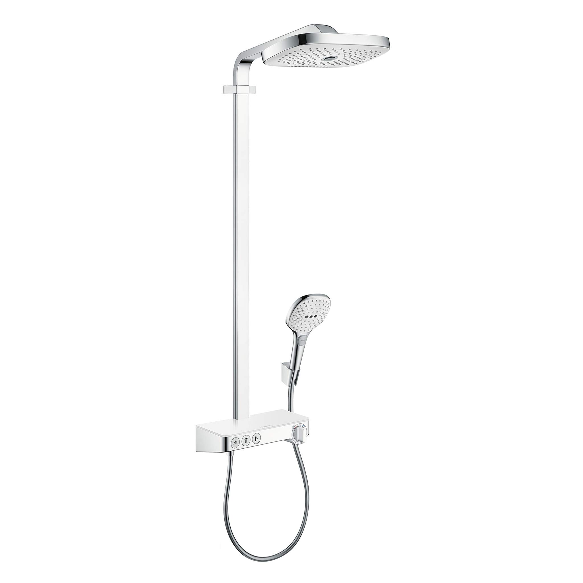 hansgrohe Raindance Select E Showerpipe 300 3jet with ShowerTablet Select 300