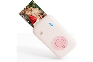 HPRT CP2100 Portable Photo Printer for iPhone & Android, 2 * 3 Instant Color Mini Printer, Bluetooth 5.0, Type-C Charging, Dye-Sublimation Tech, Initial 10 Sheets Included