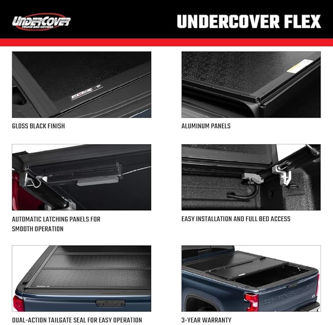 Amazon Com Undercover Flex Hard Folding Truck Bed Tonneau Cover Fx31002 Fits 94 02 Dodge Ram 1500 3500 6 4 Bed Automotive