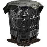 EJWOX 190 Gallon Large Outdoor Compost Bin, 720L Garden Composter with Aeration Vents, BPA-Free PP Panels, Modular Structure with Bottom Access Door and Lid
