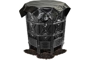 EJWOX Large Compost Bin - 190 Gallon (720 L) Garden Composter with Better Aeration System, Easy Assembling/BPA Free/Sturdy/Outdoor Compost Tumbler
