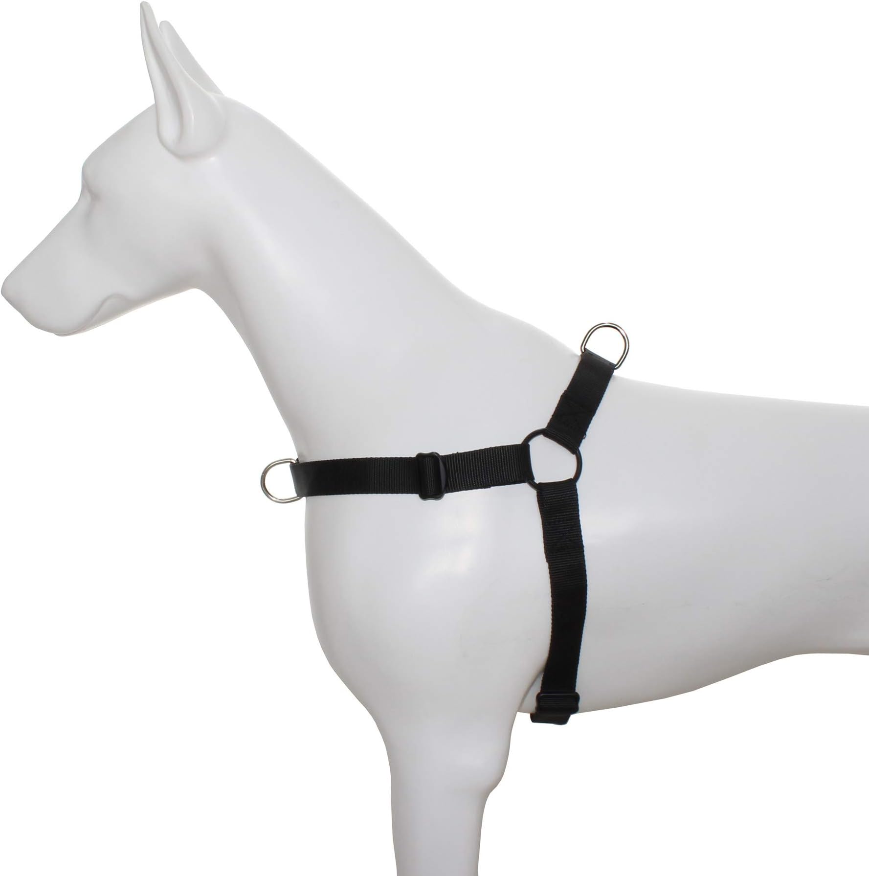 Hiado Dog Harness with Front Clip and Back Clip No Pull Adjustable for Small Medium Large Dogs Black L