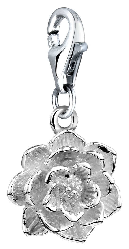 Nenalina charm lotus flower pendant made of 925 sterling silver, fits all common charm jewellery, 713207-000