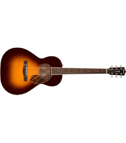 Amazon.com: Fender Paramount PS-220E Parlor Acoustic Guitar, with