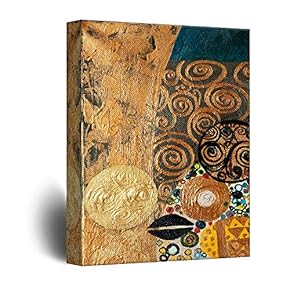 Canvas Wall Art - Abstract Golden Painting Color Composition - Giclee Print Gallery Wrap Modern Home Art Ready to Hang - 12x18 inches