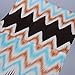 E-Clover Lightweight Chiffon Sheer Scarves: Fashion Colorful Striped Pattern Scarf for Women (KhakiBlue)