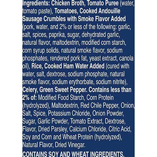 PROGRESSO SPICY JAMBALAYA SOUP WITH SAUSAGE & HAM, 18.5 OZ CAN