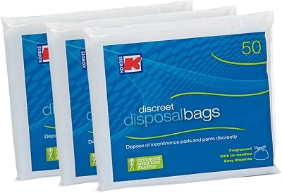 Kordis Large Adult Incontinence Disposal Bags 3 x 50 Fragranced Blue
