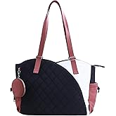 ArtiSoul Tote Bag for Women, Puffer Work Bags with Zipper for Daily Travel College,