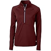 Cutter & Buck Womens Long Sleeve Adapt Eco Knit Half Zip Pullover