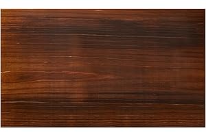 Jahof Solid Wood Table Top 48 x 28 inch, One-Piece Desktop 1 inch Thick, Rectangular Tabletop for Dining Table, Desk, Workbench, Wooden Countertop for Home and Office (120 x 70 cm, Dark Brown)