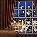 108 pcs White Snowflakes Window Clings Decal Stickers Christmas Decorations Ornaments Party Supplies 4 Sheets