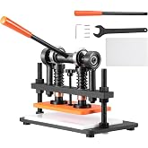 VEVOR Leather Cutting Machine, 10.2 x 5.9 in Embossing Plate Manual Die Cutter, 0.47 in Pressure Stroke Leather Embossing Machine, Dual Guide Shafts Die Cut Machine for Various of Materials