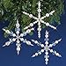 Solid Oak SNOWFL Sparkling Snowflakes Ornament Kit, Crystal/Pearl
