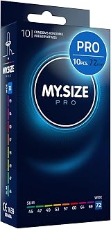 MY.SIZE PRO Condom Size 8 72 mm XXL 10 Condoms