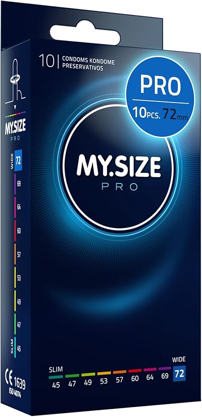 MY.SIZE PRO Condom Size 8 72 mm XXL 10 Condoms