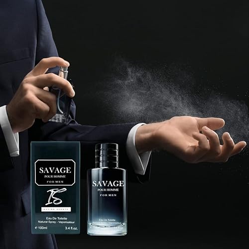 INSPIRE SCENTS Savage Pour Homme Blue for Men Cologne Combo Set