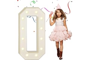 eufony 4FT Marquee Letters, Large Marquee Letter O for Birthday Party Decorations, Giant Light Up Letters for Graduation Prom, Baby Shower, Proposals, 4 Feet Letter O w/Lights DIY Kit